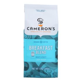 Cameron's Specialty Coffee Premium Breakfast Blend Ground Beans - Case Of 6 - 12 Oz