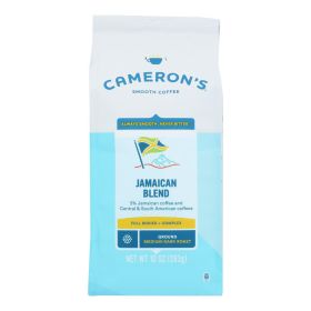 Cameron's Specialty Coffee Premium Jamaica Blue Mountain Blend Ground Coffee Beans - Case Of 6 - 10 Oz