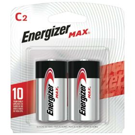 Energizer MAX C Batteries (2 Pack), C Cell Alkaline Batteries