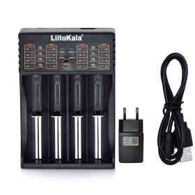 Lii-PD4 Lii-PD2 Lii-402 Lii202 Lii100 18650 Charger Universal Smart Charger for 26650 18650 21700 18500 AA AAA battery (Color: Lii-402 full set)