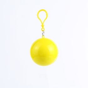 1pc Ball Storage Raincoat; Disposable Rain Cape; Unisex Outdoor Raincoat; Rain Gear Accessories (Color: Yellow)