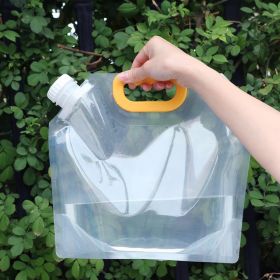 5L/10L Large Capacity Outdoor Portable Folding Water Storage Bag Water Tank For Camping Hiking Riding (Capacity: 5L Transparent)