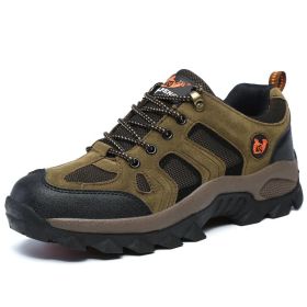 Waterproof Mens Hiking Sneakers Mountain Climbing Shoes Men Outdoor Trekking Sport Shoes Men Non-Slip Hunting Trekking Boots (Color: Dark Grey, size: 37)