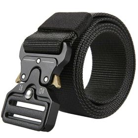 Hunting & Camping Heavy Duty Security Utility Nylon Belt (Type: Belt, Color: Black)