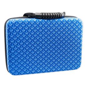 Large Battery Storage Case (Color: Blue Palm)