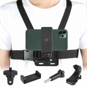 Outdoor Hiking Chest Harness Body Strap Mount Accessories Side Pouch Storage Bag (Type: Travel Accessories, Color: Black A)